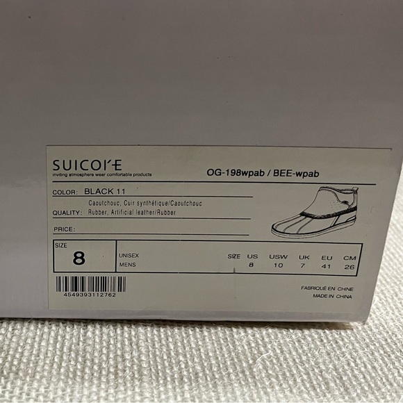 Suicoke Black BEE-wpab NWOT Original Box (duck boots) - Picture 6 of 7